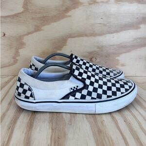 Vans Off The Wall - Checkered Slip-On - Sneakers - White/Black - Men's - 12